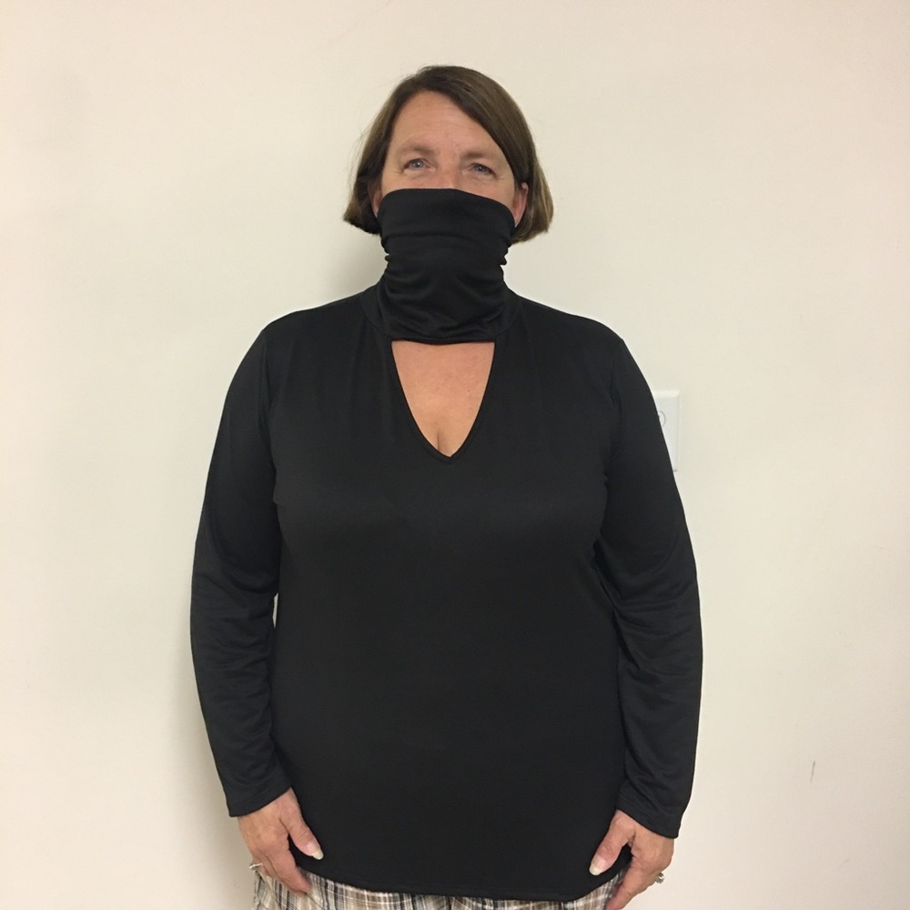 Ruby & Lace Plus Size Top W/Built in Face Covering